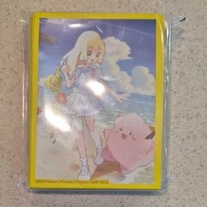 Pokémon Card Sleeves with Lillie and Clefairy